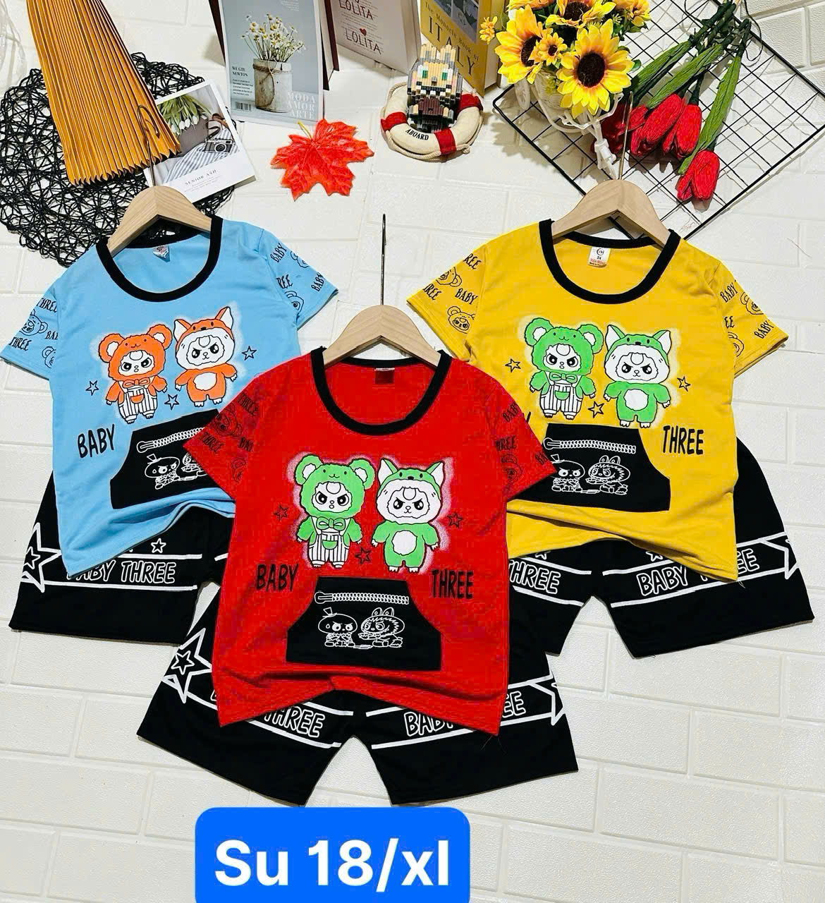 Bộ thun cotton 2 chiều